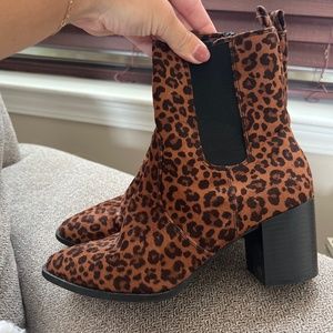 Cheetah booties